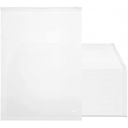 Clear Poly Shirt Bags, Svaldo 10"x13" (100 Pack) 3 Mil Fosted Resealable Apparel Zip Bags for Shipping, Reclosable Zipper Poly Bags for Packaging Clothing, T-Shirt, Prints, Photos, Documents