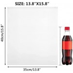 Clear Ziplock Shipping Bags, Svaldo 14"x16" Resealable Frosted Zipper Poly Bags for Packaging, 50 Pack 3 Mil Reclosable Zip Storage Bags for Clothing, Prints, Toys, Crafts, Shoes, With Air Hole