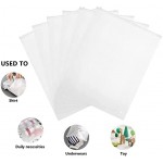 Frosted Zipper Poly Bags, Svaldo 14"x18" Large Clear Plastic Bags for Clothes, 50 Pack 3 Mil Resealable Apparel Zip Bags for Clothing Selling, Toys Packaging, Photo Storage, Product Shipping